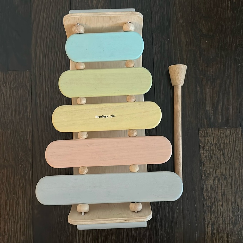 Plan Toys x PBK Xylophone

Pottery Barn Kids wooden Xylophone
